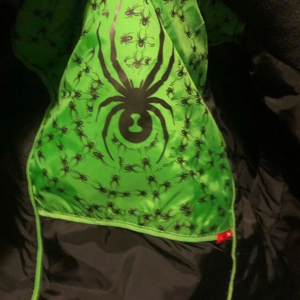 𝅺Spyder youth kids green ski coat jacket winter 16